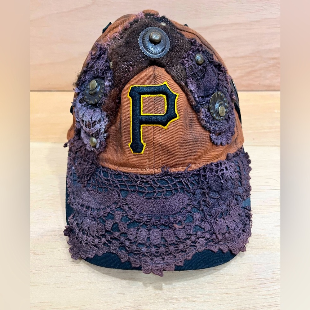 Upcycled baseball cap by Royal Peasantry one of a kind